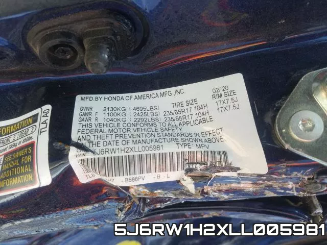 5J6RW1H2XLL005981 фото 2