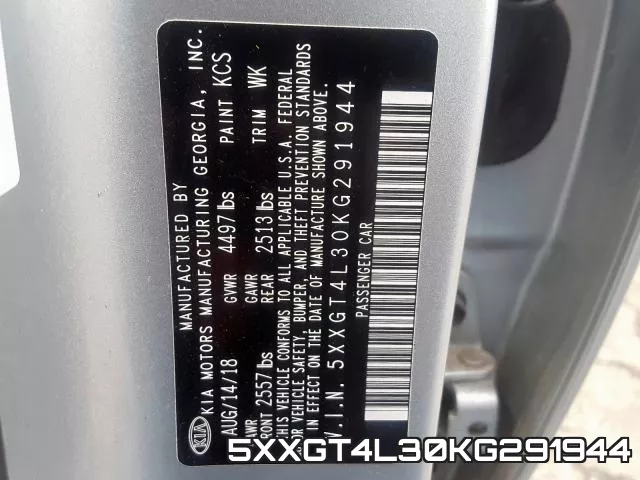 5XXGT4L30KG291944 фото 2