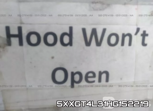 5XXGT4L31HG152219 фото 2