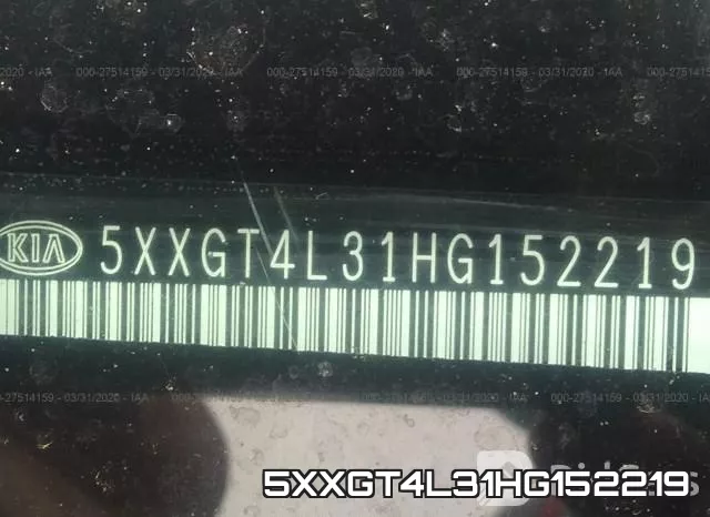 5XXGT4L31HG152219 фото 9