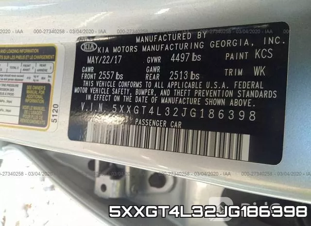 5XXGT4L32JG186398 фото 10