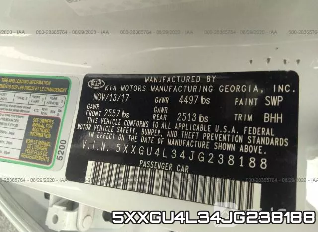 5XXGU4L34JG238188 фото 10