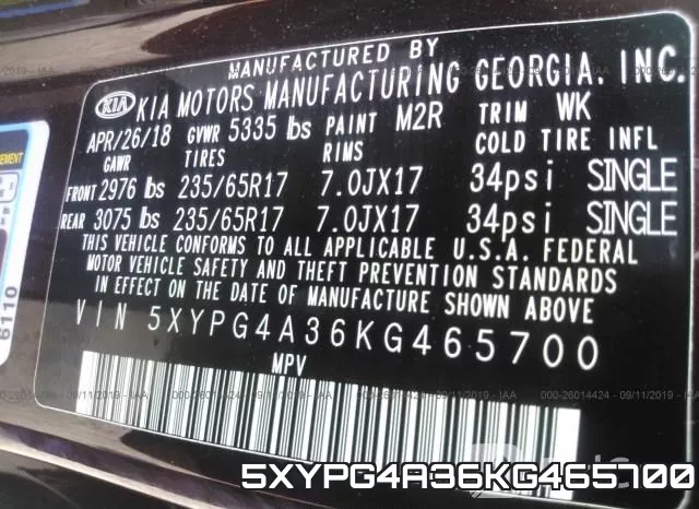 5XYPG4A36KG465700 фото 10