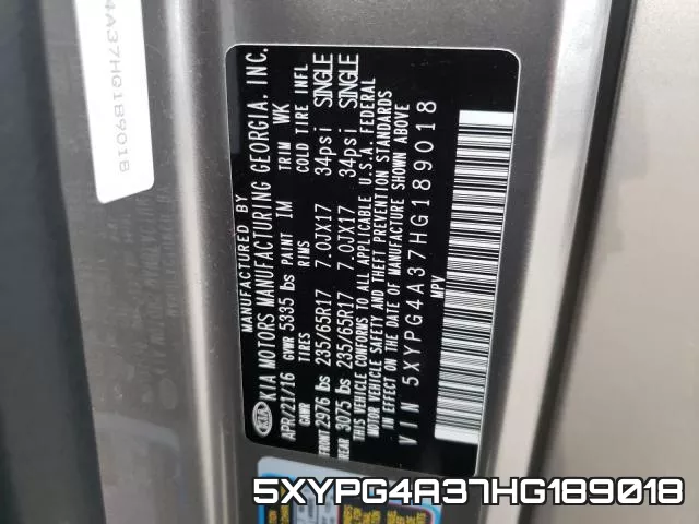 5XYPG4A37HG189018 фото 2
