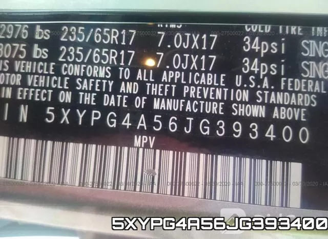 5XYPG4A56JG393400 фото 10