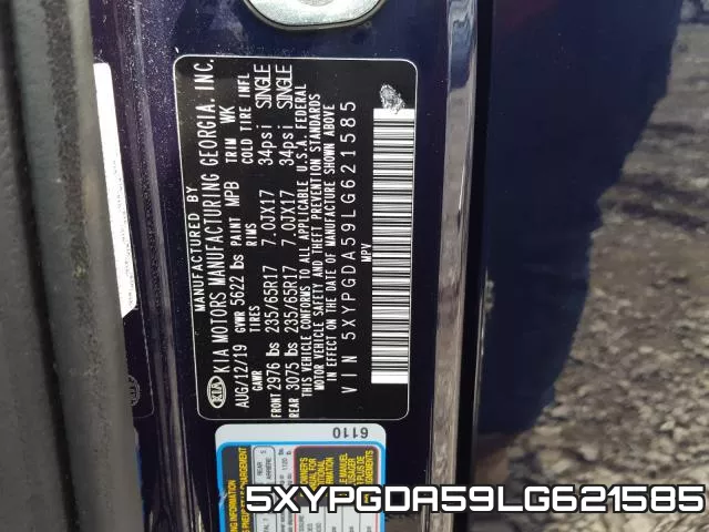 5XYPGDA59LG621585 фото 2