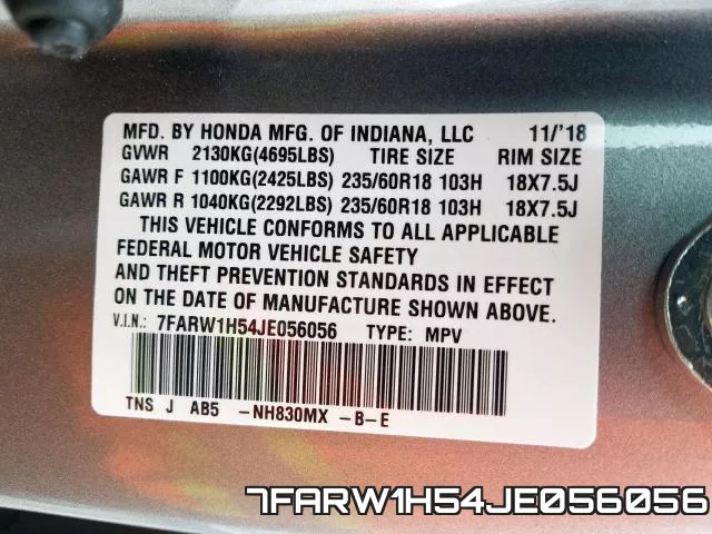 7FARW1H54JE056056 фото 2