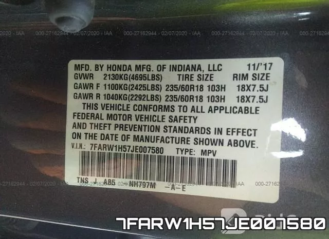 7FARW1H57JE007580 фото 10
