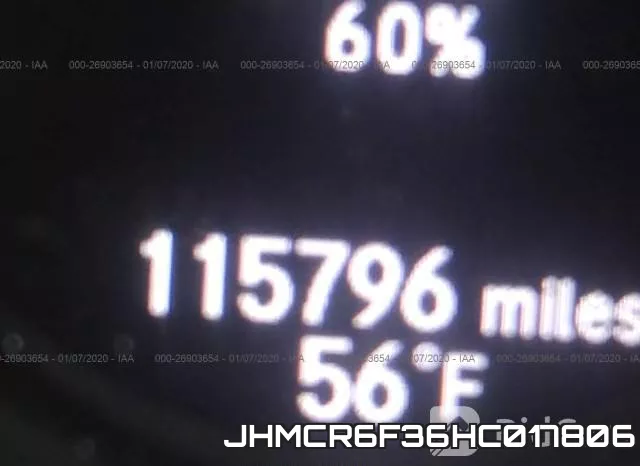 JHMCR6F36HC017806 фото 8