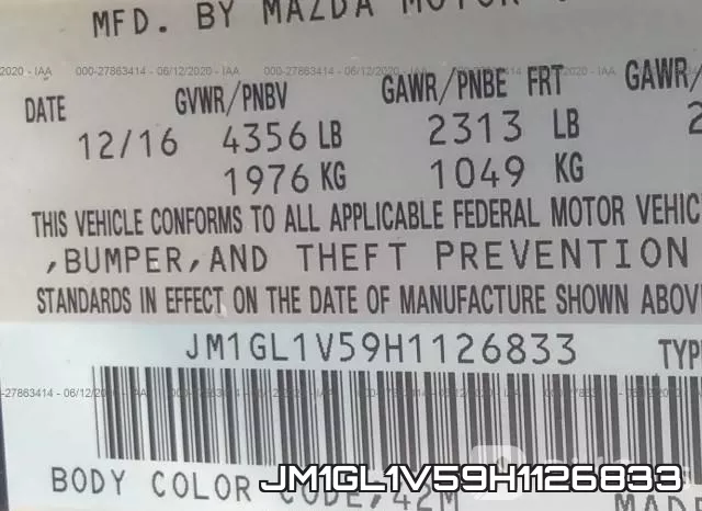 JM1GL1V59H1126833 фото 10