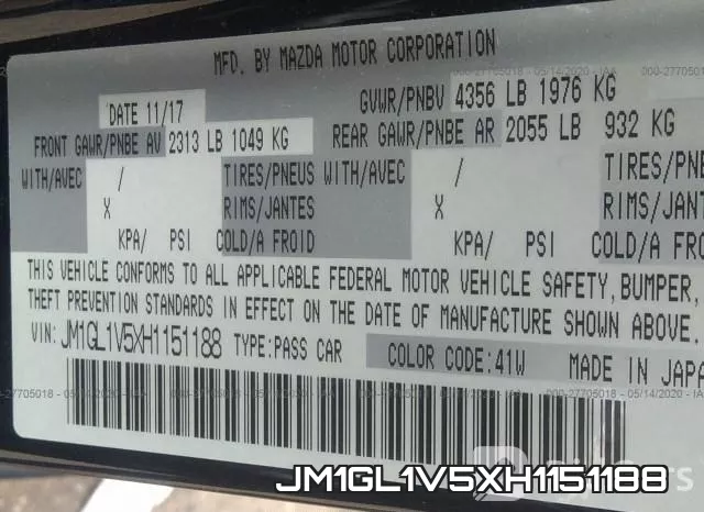 JM1GL1V5XH1151188 фото 10