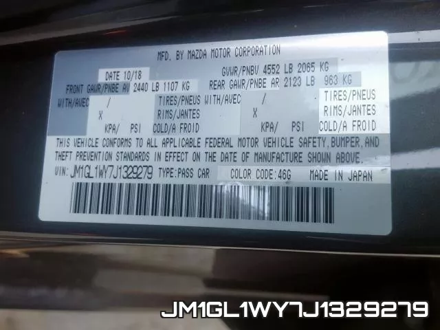 JM1GL1WY7J1329279 фото 2