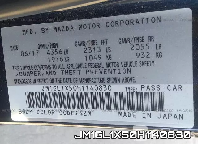 JM1GL1X50H1140830 фото 10