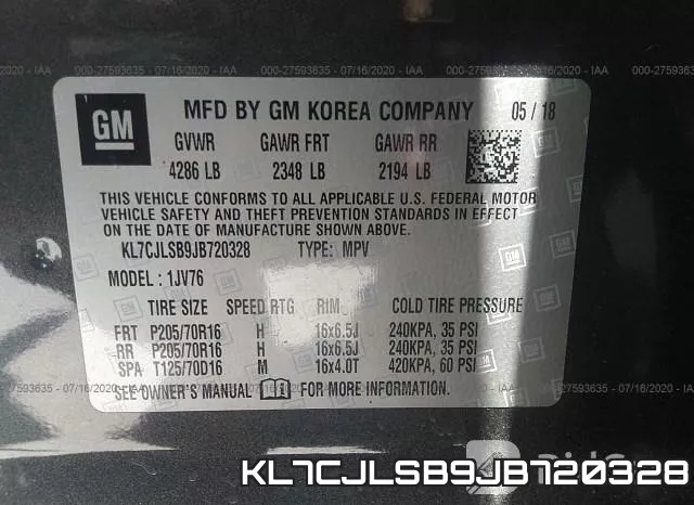 KL7CJLSB9JB720328 фото 10