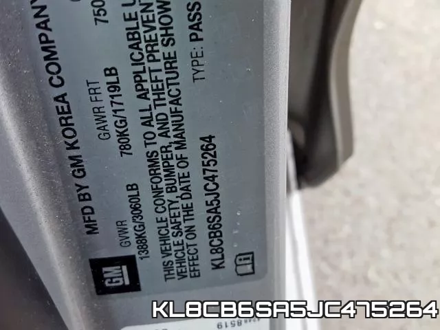 KL8CB6SA5JC475264 фото 2