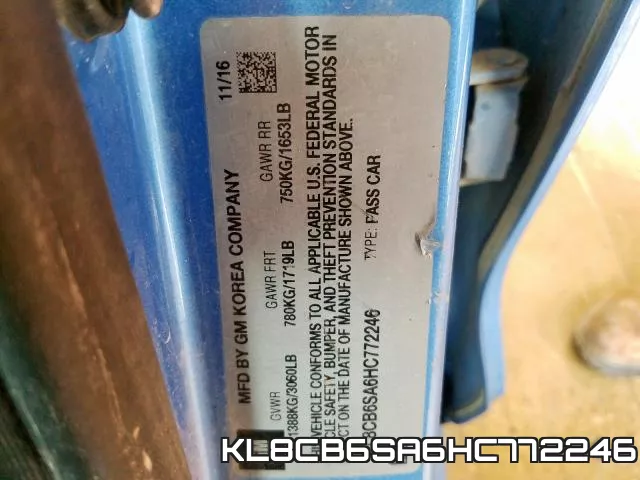 KL8CB6SA6HC772246 фото 2