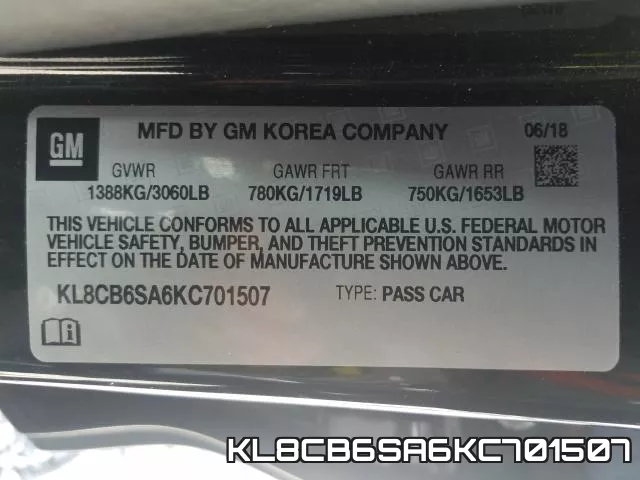 KL8CB6SA6KC701507 фото 2