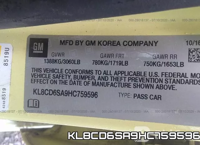 KL8CD6SA9HC759596 фото 10
