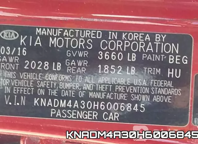 KNADM4A30H6006845 фото 10