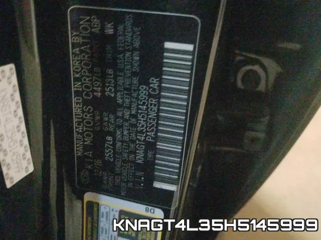 KNAGT4L35H5145999 фото 2