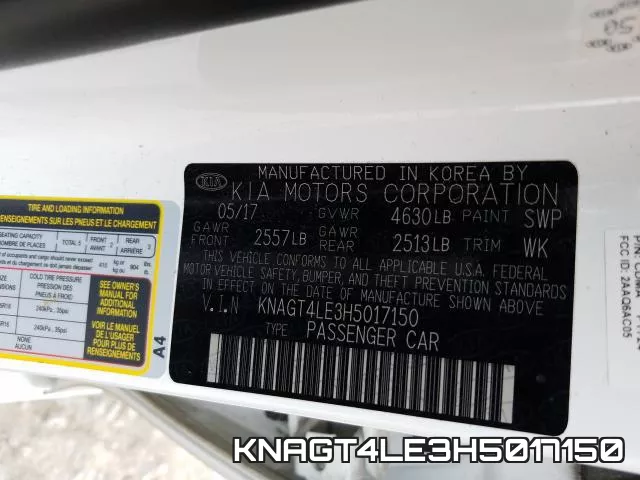 KNAGT4LE3H5017150 фото 2
