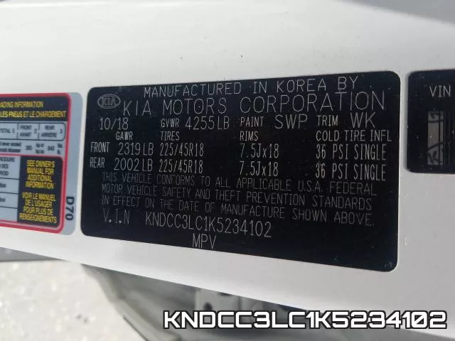 KNDCC3LC1K5234102 фото 2