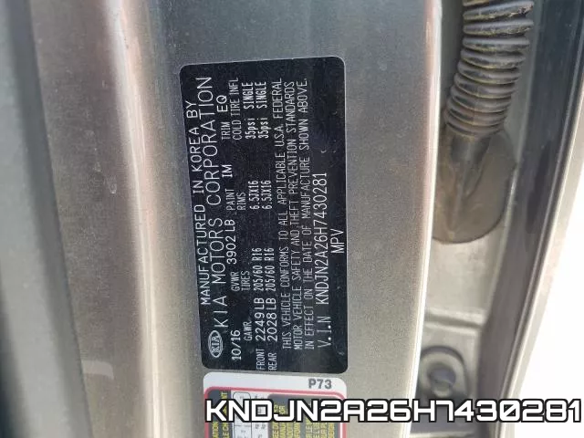 KNDJN2A26H7430281 фото 2