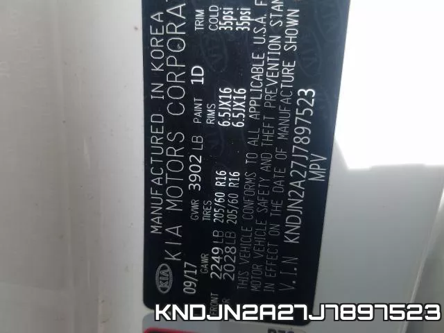 KNDJN2A27J7897523 фото 2