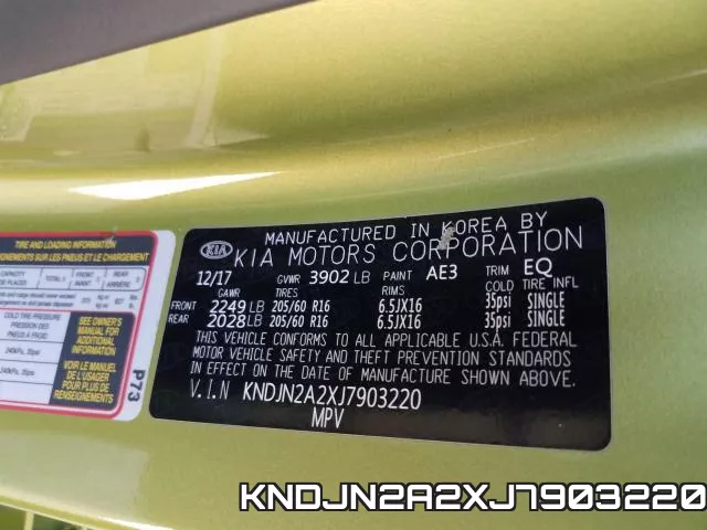 KNDJN2A2XJ7903220 фото 2