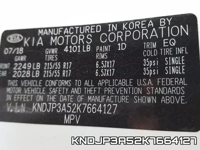 KNDJP3A52K7664127 фото 2
