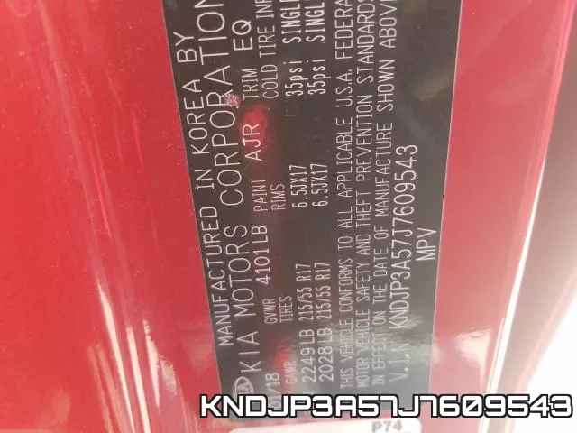 KNDJP3A57J7609543 фото 2