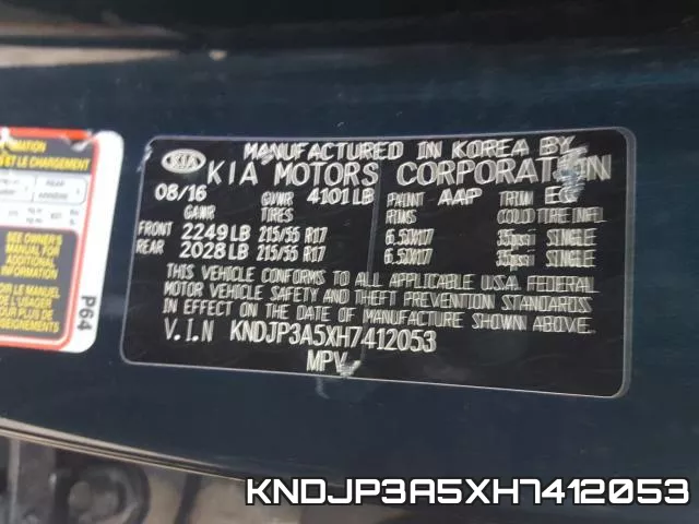 KNDJP3A5XH7412053 фото 2