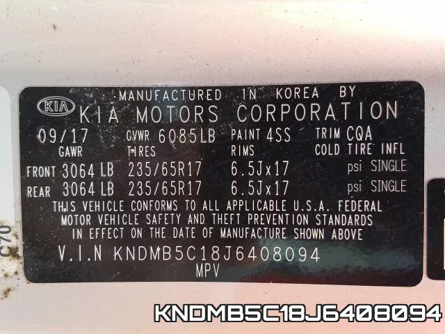 KNDMB5C18J6408094 фото 2