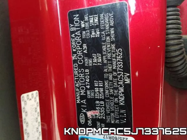 KNDPMCAC5J7337625 фото 2