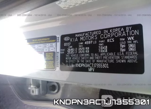 KNDPN3AC7J7355301 фото 10
