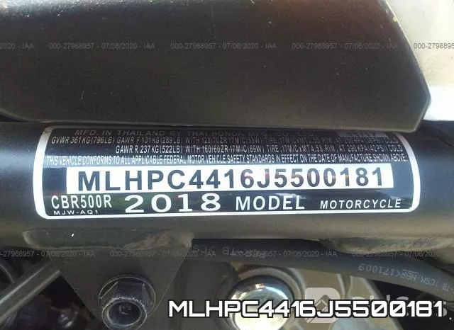 MLHPC4416J5500181 фото 2