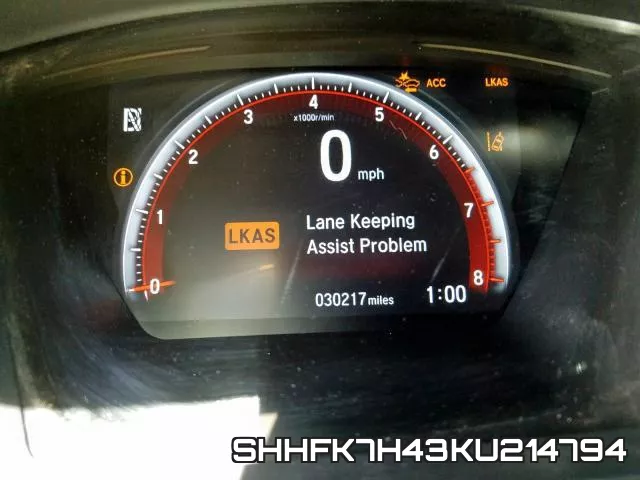 SHHFK7H43KU214794 фото 9