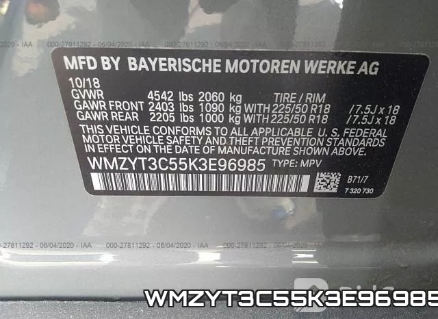 WMZYT3C55K3E96985 фото 10