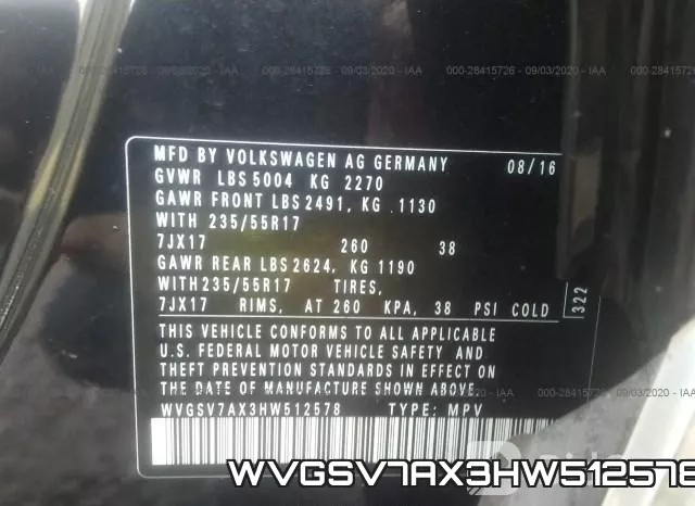 WVGSV7AX3HW512578 фото 10