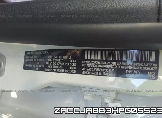 ZACCJABB3HPG05523 фото 10
