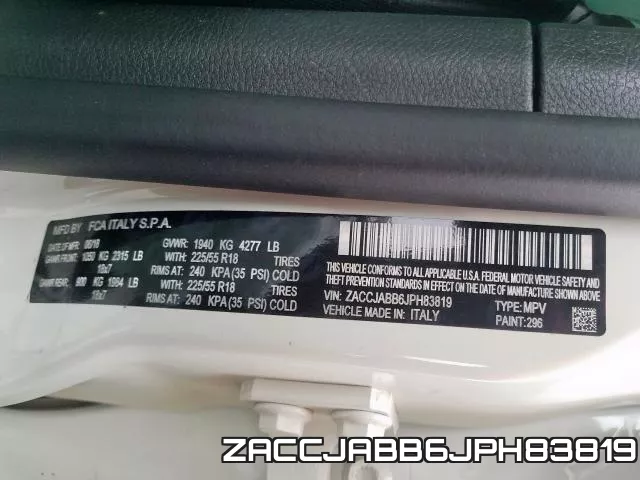 ZACCJABB6JPH83819 фото 2