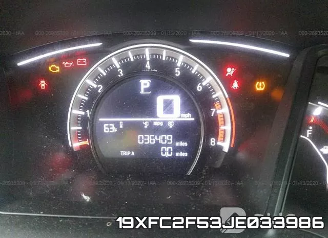 19XFC2F53JE033986 фото 8