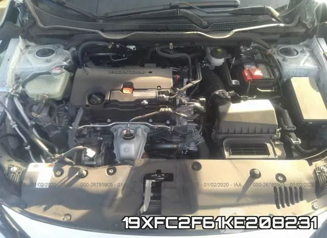 19XFC2F61KE208231 фото 2