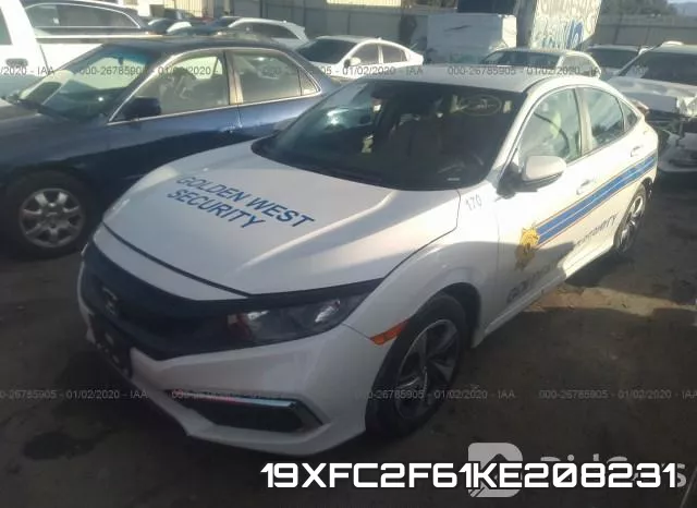 19XFC2F61KE208231 фото 3