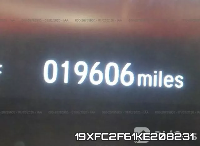 19XFC2F61KE208231 фото 8