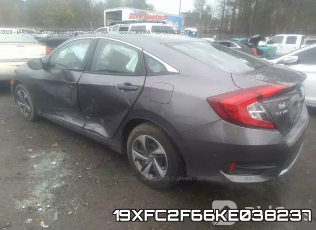 19XFC2F66KE038237 фото 4