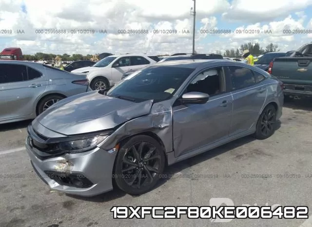 19XFC2F80KE006482 фото 3