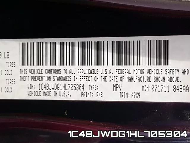 1C4BJWDG1HL705304 фото 2