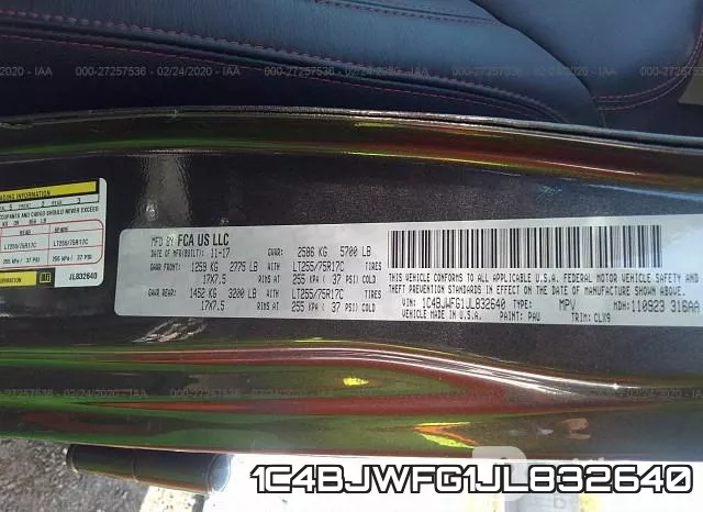 1C4BJWFG1JL832640 фото 10