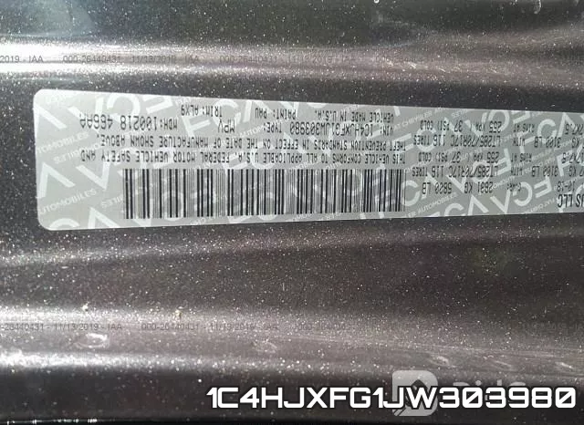 1C4HJXFG1JW303980 фото 10